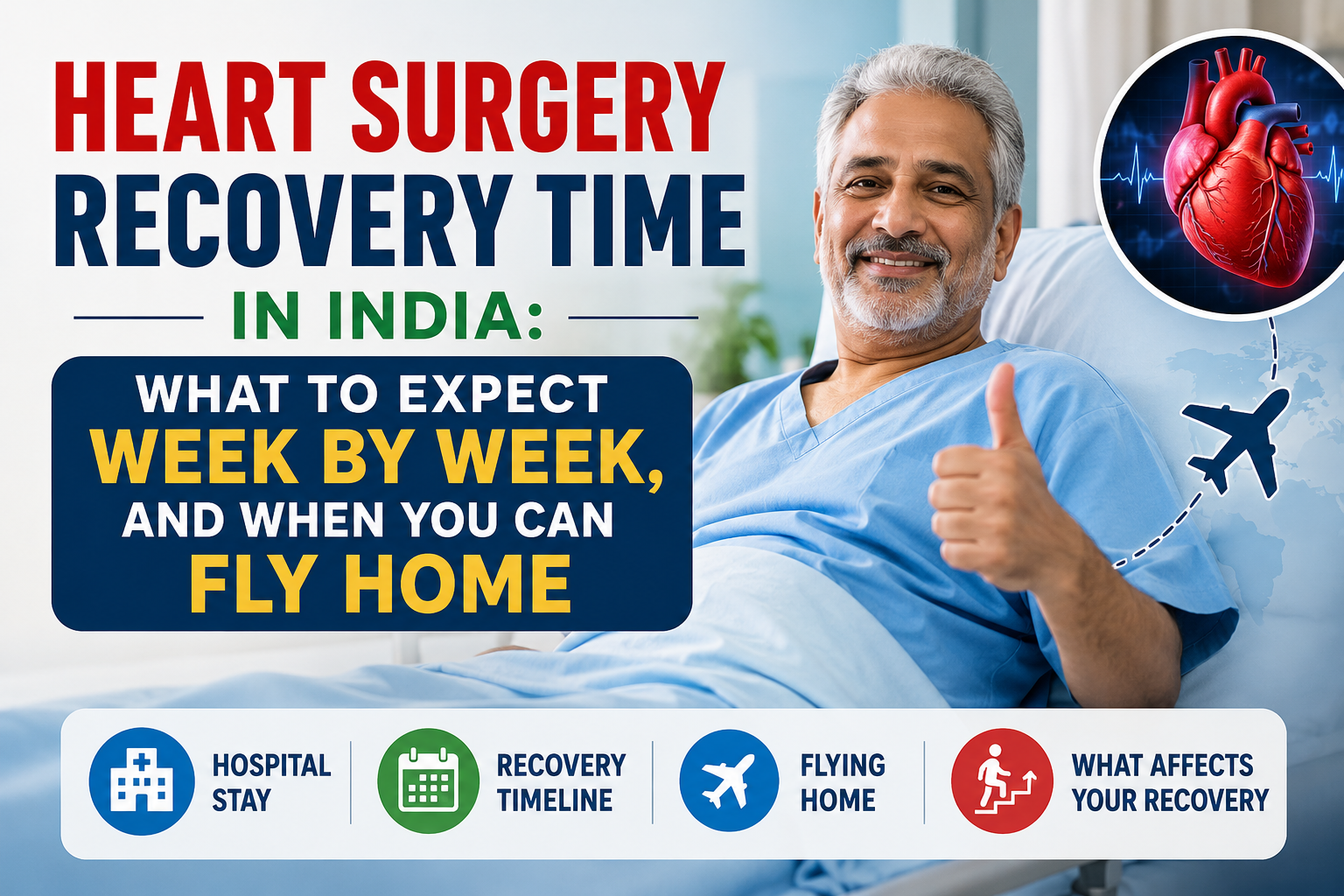 Heart Surgery Recovery Time in India: 