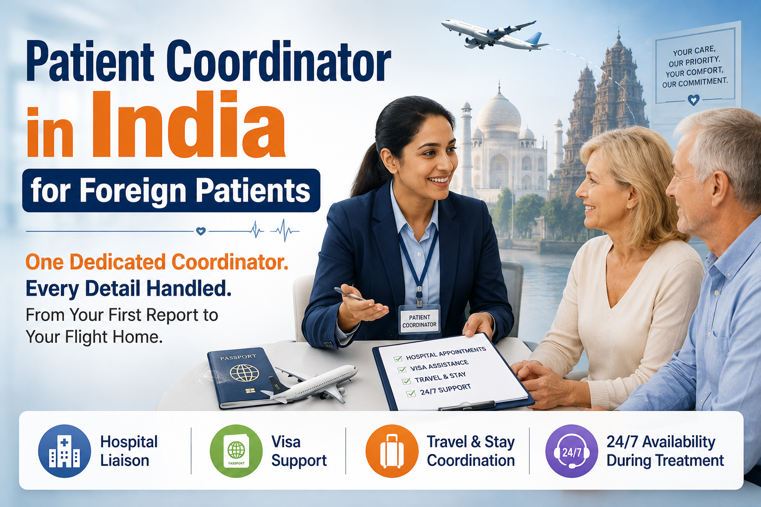 Patient Coordinator in India for Foreign Patients 