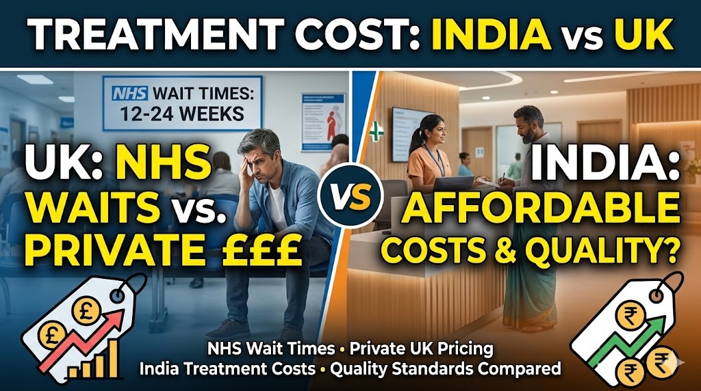 Treatment Cost Comparison: India vs UK 